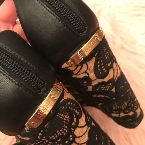 Gorgeous Jimmy Choo Lace Wedges 39 - Picture 7 of 8